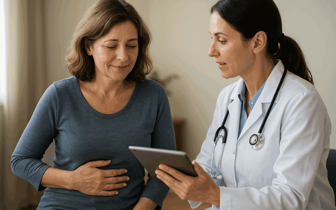 Woman patient with her doctor